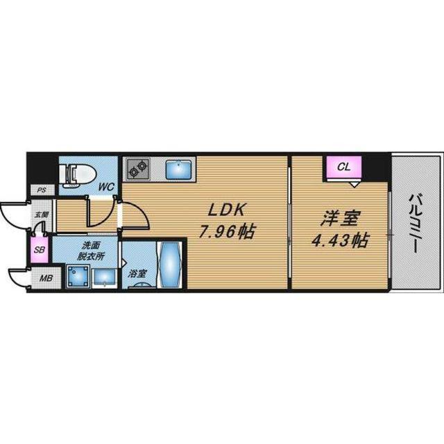 ドムス吉田(1LDK/3階)の間取り写真