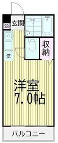 第7三井ビル(ワンルーム/1階)の間取り写真
