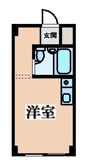 プレアール恩智II(ワンルーム/1階)の間取り写真