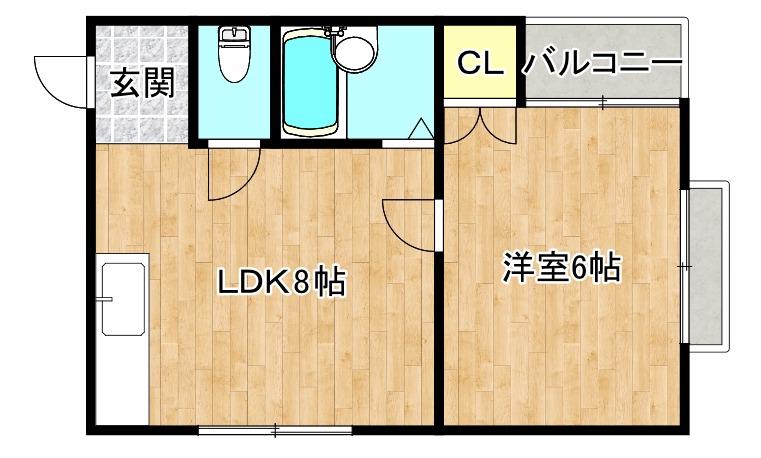 アークヒルズ(1LDK/3階)の間取り写真