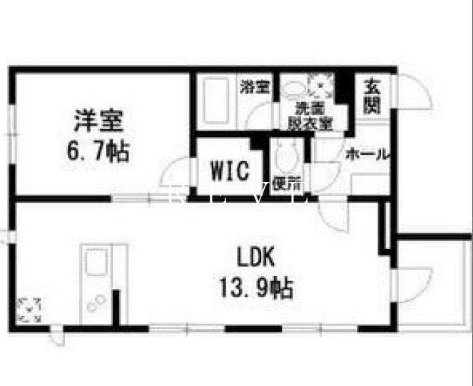 GRACE POINT(1LDK/2階)の間取り写真