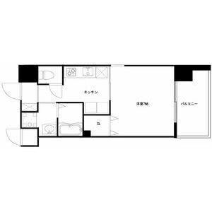 PARK HILLS 玉造 KALMIA(1K/3階)の間取り写真