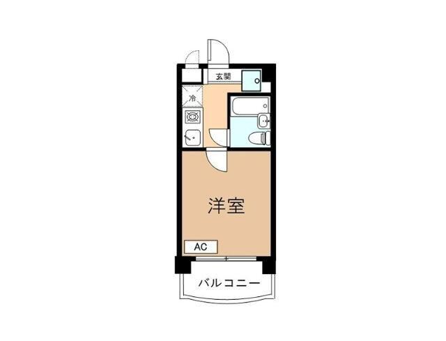 HEARTY亀戸(1K/2階)の間取り写真