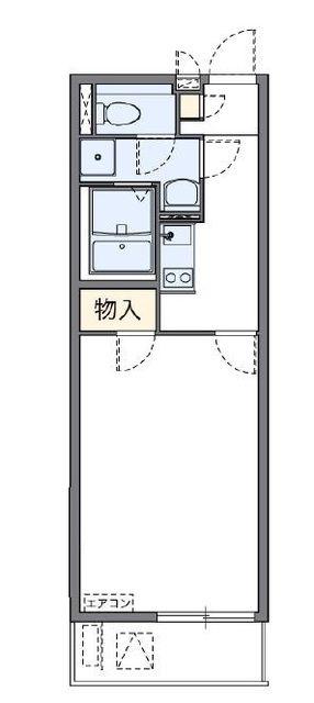 レオネクスト和光南MS(1K/3階)の間取り写真