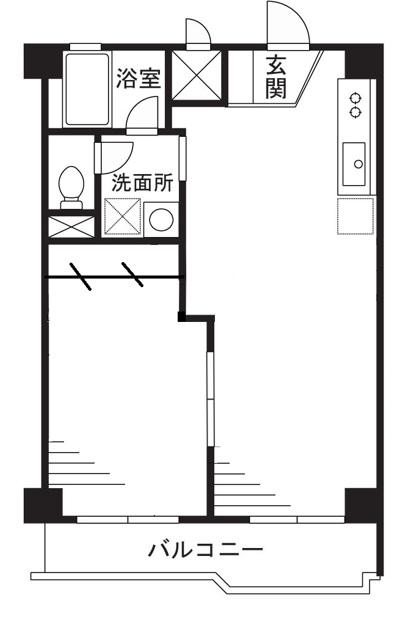 コテージ梶ヶ谷(1LDK/2階)の間取り写真