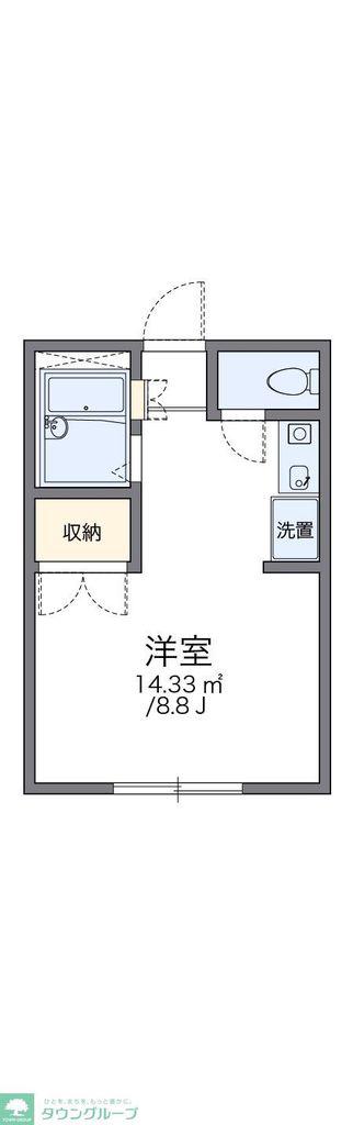 レオパレスSHIZUKA(1K/1階)の間取り写真