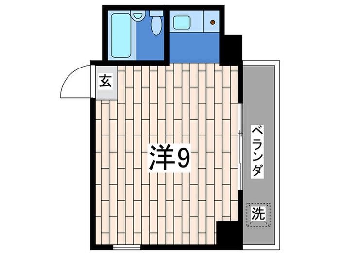 メゾーネ山下町(ワンルーム/3階)の間取り写真