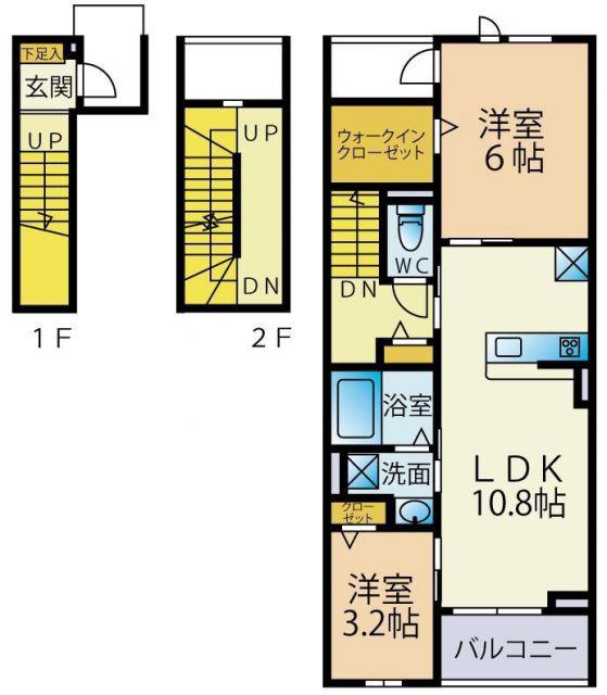 ラメゾン385(1SLDK/3階)の間取り写真