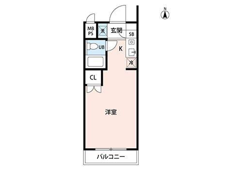 マイナビSTAY文京江戸川橋(ワンルーム/5階)の間取り写真