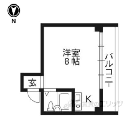 BEE-HOUSE(ワンルーム/2階)の間取り写真