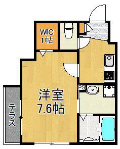 MAISON DE BON(1K/1階)の間取り写真