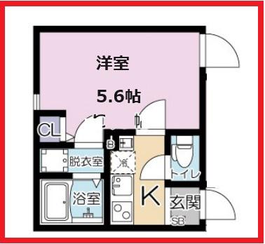 ライフタウンヨツギ(1K/3階)の間取り写真