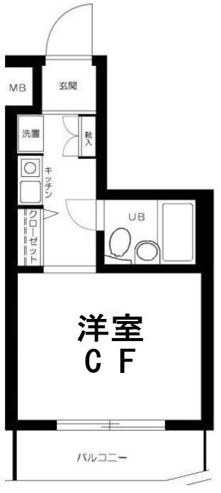 日神パレステージ南長崎(ワンルーム/9階)の間取り写真