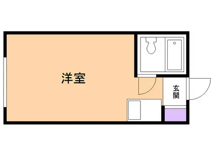 カトル・セゾン(ワンルーム/4階)の間取り写真