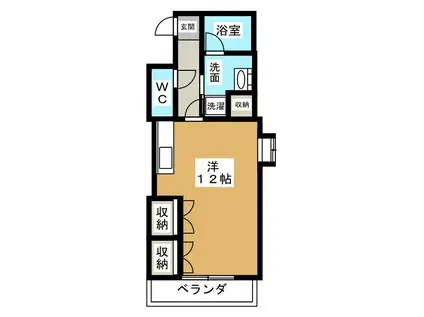 タウンコート人宿町(ワンルーム/5階)の間取り写真