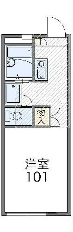 レオパレスサニーコートイシガキ 2階階 間取り