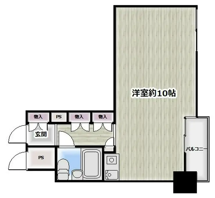 トーカン伊勢佐木町キャステール 8階階 間取り