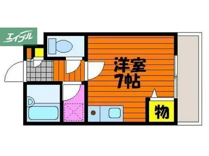 コレドール(ワンルーム/3階)の間取り写真