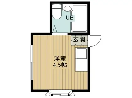 ベルハイム東大和(ワンルーム/2階)の間取り写真