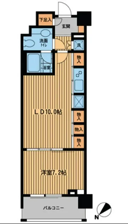 プライムアーバン日本橋横山町 7階階 間取り