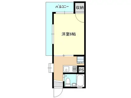 コーポ88(1K/2階)の間取り写真