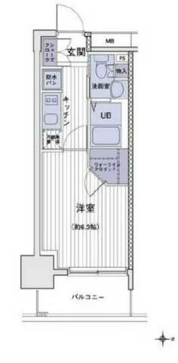 エスティメゾン大島 5階階 間取り