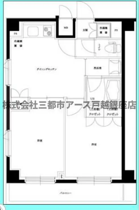 ルーブル仲六郷弐番館 3階階 間取り