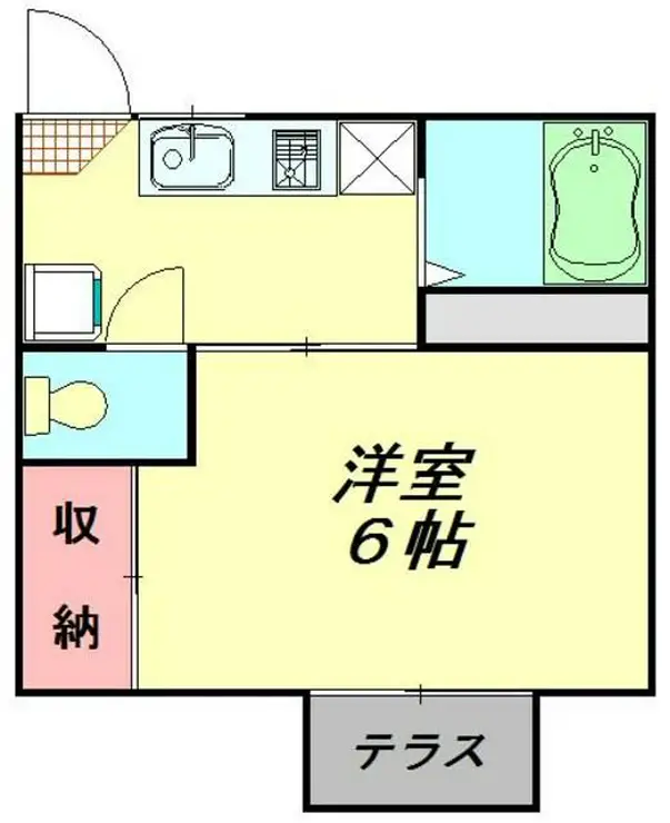 カーサマローネA 2階階 間取り