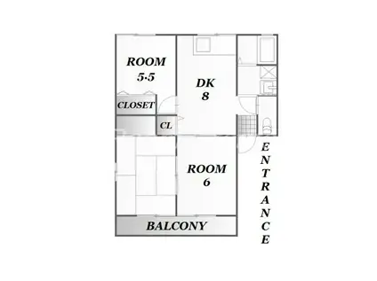 ソフィア名東(3DK/1階)の間取り写真