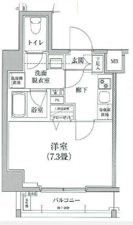 アイル カナーレ門前仲町 5階階 間取り
