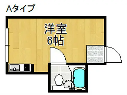 フォレストゲート岸里東(ワンルーム/5階)の間取り写真