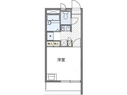 リベラル南彦根(1K/3階)の間取り写真