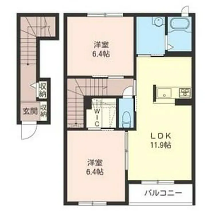 ディアス岩根 2階階 間取り