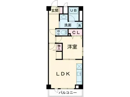 APLIII(1LDK/3階)の間取り写真