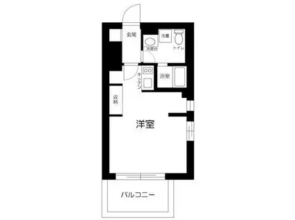 ES-GRANDE文京白山(ワンルーム/1階)の間取り写真