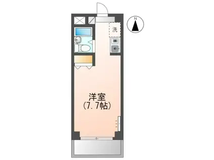 プレアール高島(1K/2階)の間取り写真
