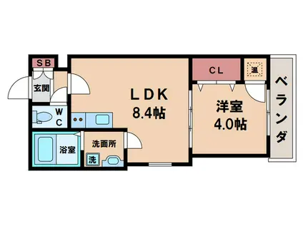 YS MAISON IVOLY(1LDK/2階)の間取り写真