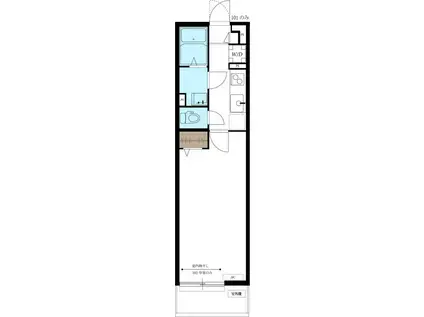 リブリ・キーファー(1K/3階)の間取り写真