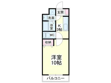 SINSIA高林(1K/3階)の間取り写真