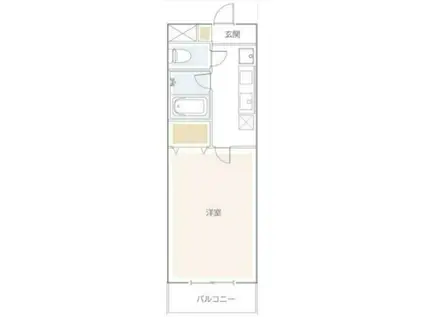 サンテル東寺尾(1K/1階)の間取り写真