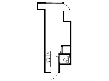 ウインズ落合(ワンルーム/2階)の間取り写真