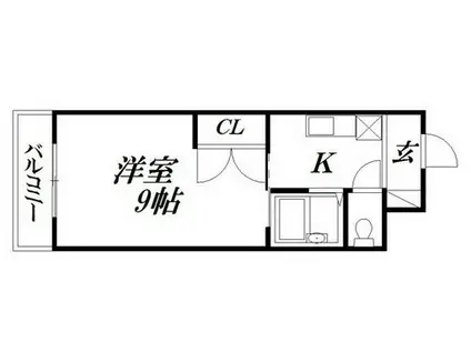 AVENUE布橋(1K/5階)の間取り写真