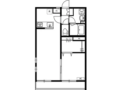 リブリ・ハナミズキ湘南台(1LDK/3階)の間取り写真