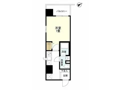 リバー浅草駒形(1K/5階)の間取り写真