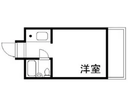 ルネッサンス西梅田(ワンルーム/7階)の間取り写真