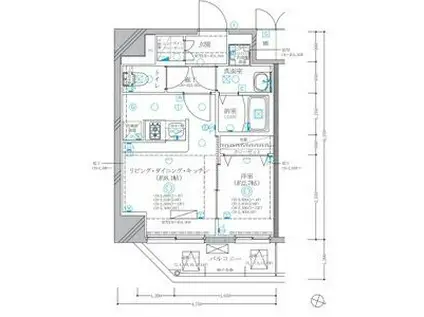 ディアレイシャス東別院IV(1LDK/10階)の間取り写真