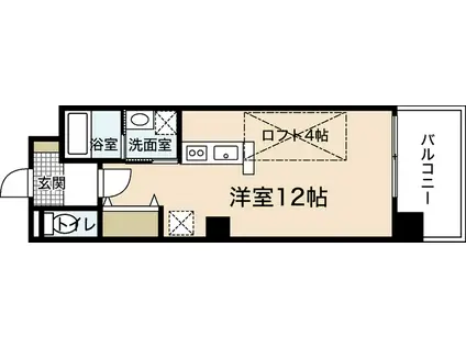 YSKBLD(ワンルーム/3階)の間取り写真