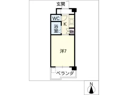 前山フレーデンハウス(1K/2階)の間取り写真