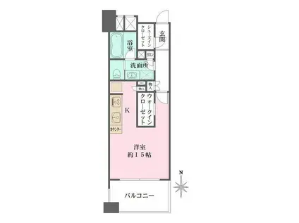 藤和シティホームズ新丸子(ワンルーム/7階)の間取り写真