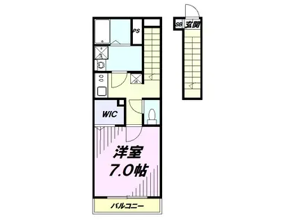 リブリ・VIVO(1K/2階)の間取り写真